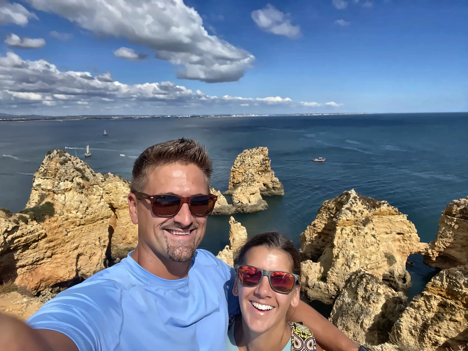 The Fredette Family in Lagos, Portugal